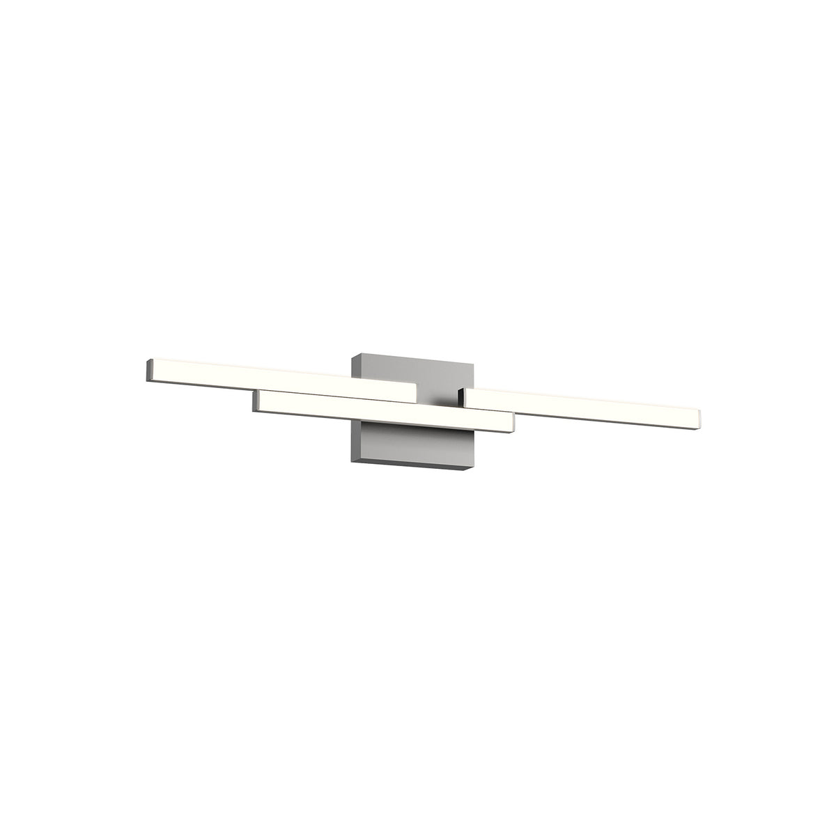 Barre d'éclairage de salle de bain Anello Minor Nickel brossé, 26 5/8" – Kuzco Lighting