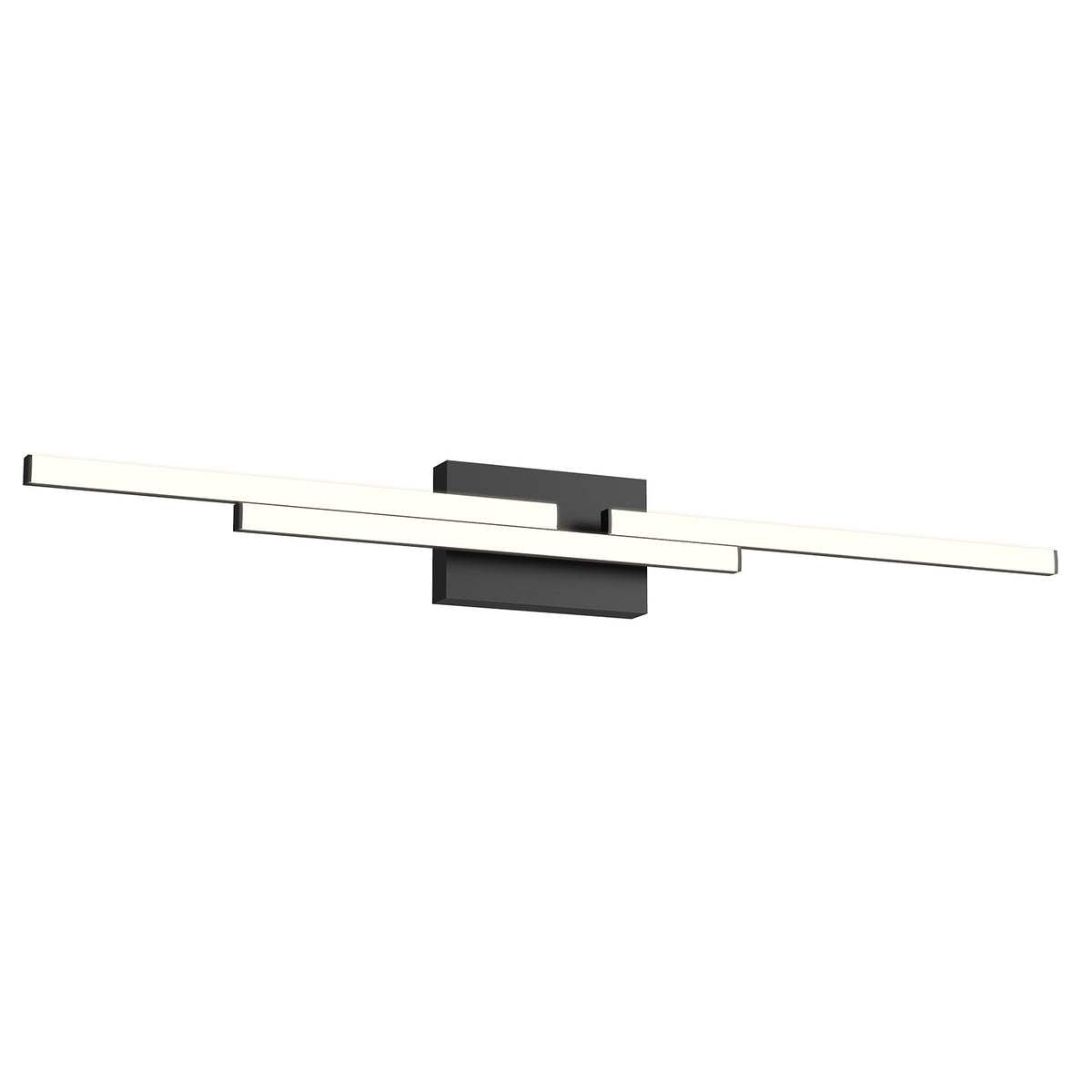 Barre d'éclairage de salle de bain Anello Minor Noir, 38" – Kuzco Lighting