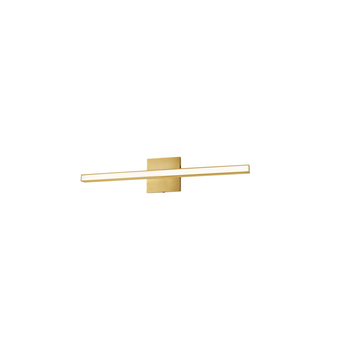 Barre d'éclairage de salle de bain Annita — 1.5" Façade avant, Laiton vieilli, 23 3/4" – Dainolite