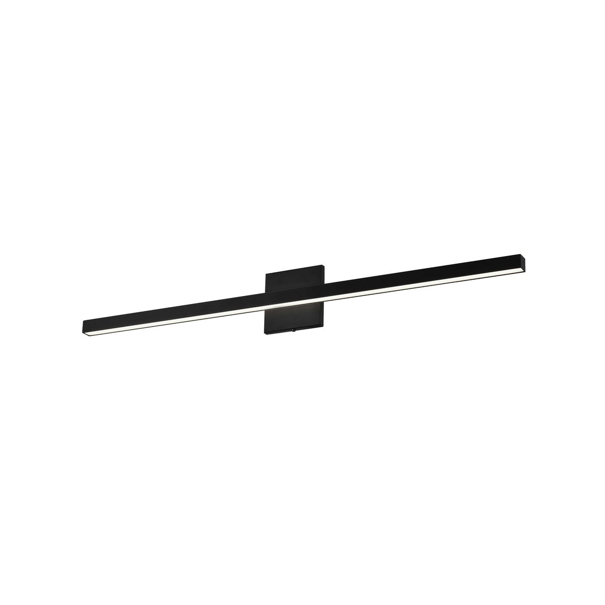 Barre d'éclairage de salle de bain Annita — 1.5" Vers le bas, Noir mat, 35 1/2" – Dainolite