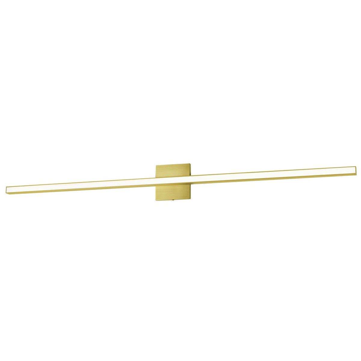 Barre d'éclairage de salle de bain Annita — 1.5" Façade avant, Laiton vieilli, 47 1/2" – Dainolite