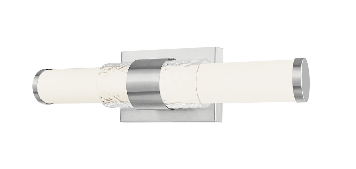 Barre d'éclairage de salle de bain Egon Nickel brossé, 18" – Z-Lite