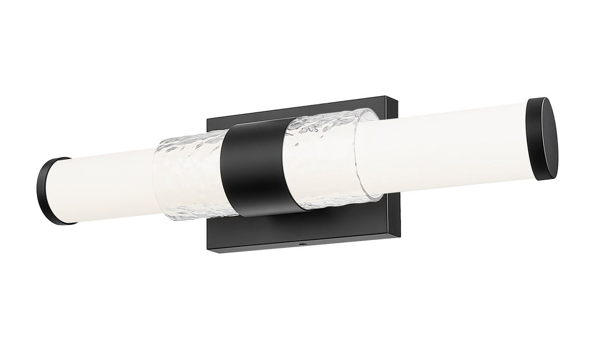 Barre d'éclairage de salle de bain Egon Noir mat, 18" – vue 2