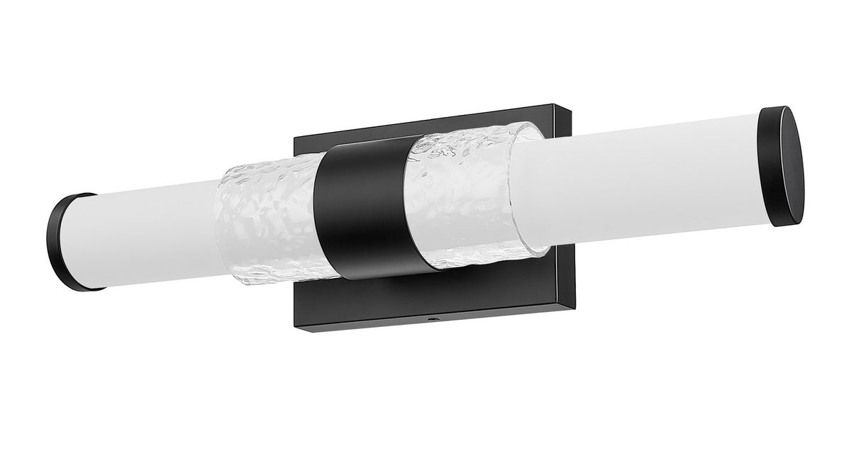 Barre d'éclairage de salle de bain Egon Noir mat, 18" – vue 5