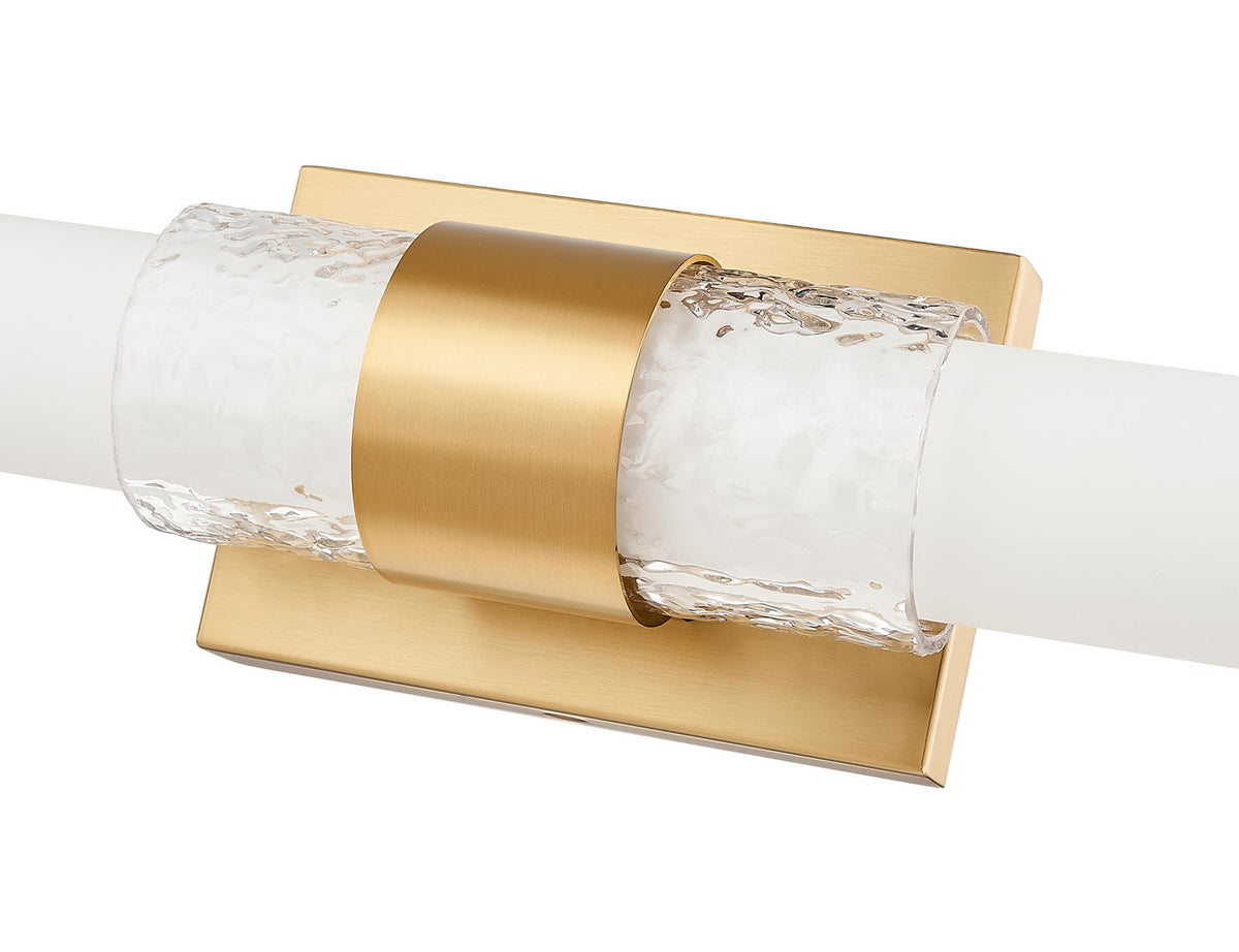 Barre d'éclairage de salle de bain Egon Or moderne, 18" – vue 4