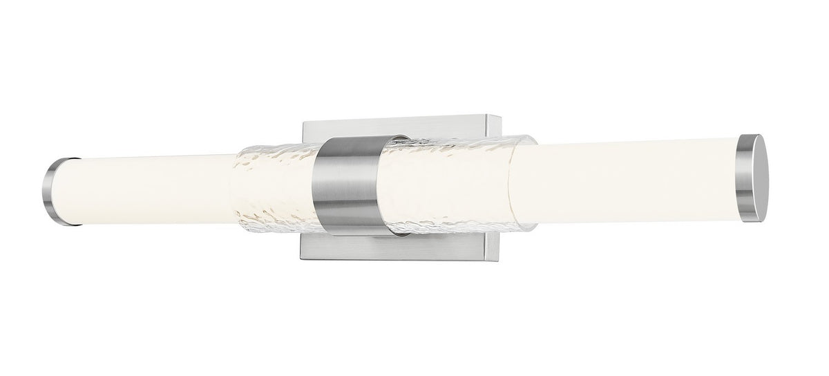 Barre d'éclairage de salle de bain Egon Nickel brossé, 25" – Z-Lite