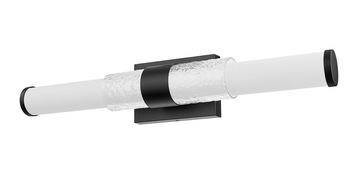 Barre d'éclairage de salle de bain Egon Noir mat, 25" – vue 5