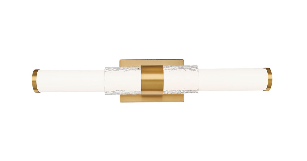 Barre d'éclairage de salle de bain Egon Or moderne, 25" – vue 3
