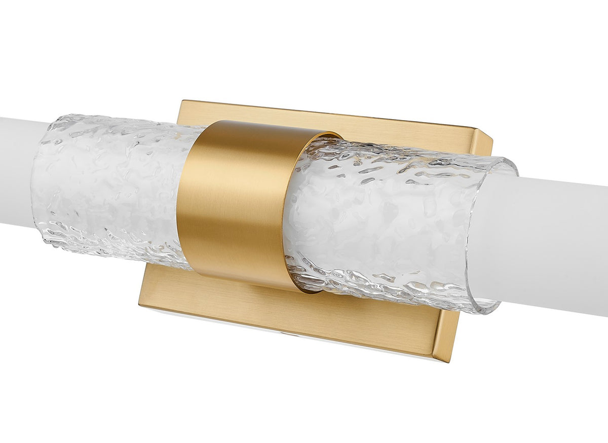 Barre d'éclairage de salle de bain Egon Or moderne, 25" – vue 4
