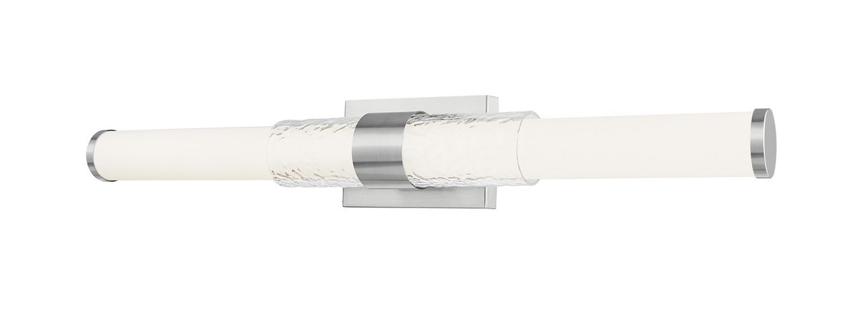 Barre d'éclairage de salle de bain Egon Nickel brossé, 32" – Z-Lite