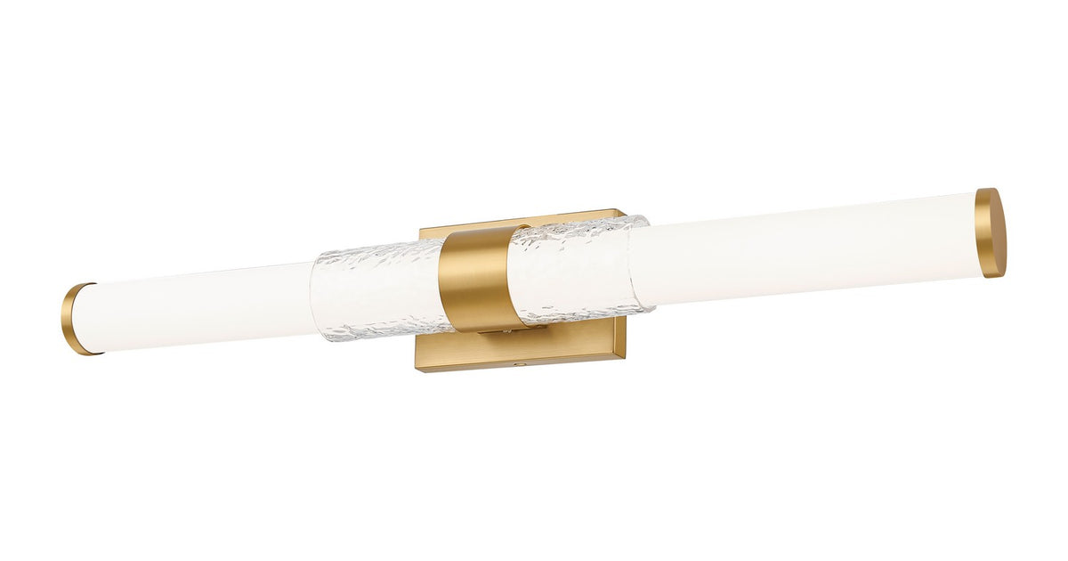 Barre d'éclairage de salle de bain Egon Or moderne, 32" – vue 2