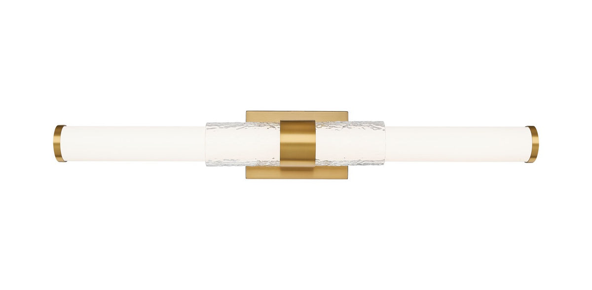 Barre d'éclairage de salle de bain Egon Or moderne, 32" – vue 3