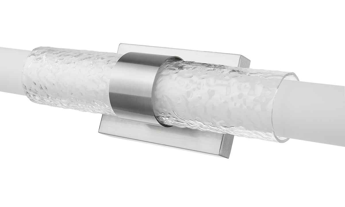 Barre d'éclairage de salle de bain Egon Nickel brossé, 40" – vue 4