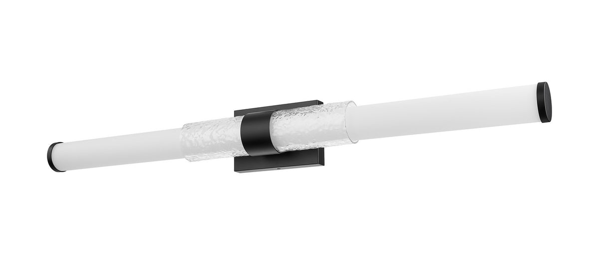 Barre d'éclairage de salle de bain Egon Noir mat, 40" – vue 5