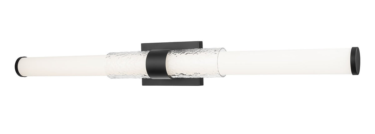 Barre d'éclairage de salle de bain Egon Noir mat, 40" – Z-Lite