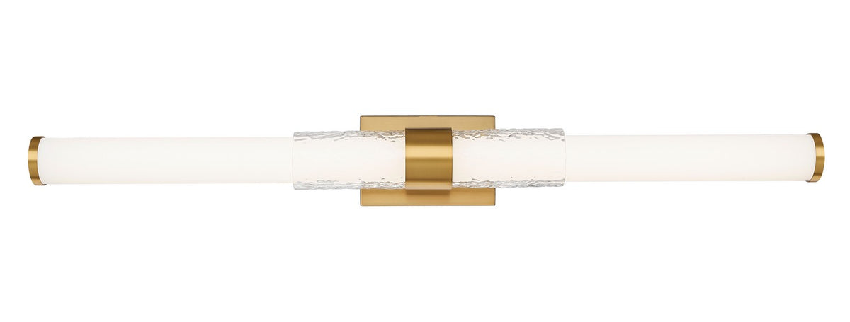 Barre d'éclairage de salle de bain Egon Or moderne, 40" – vue 3