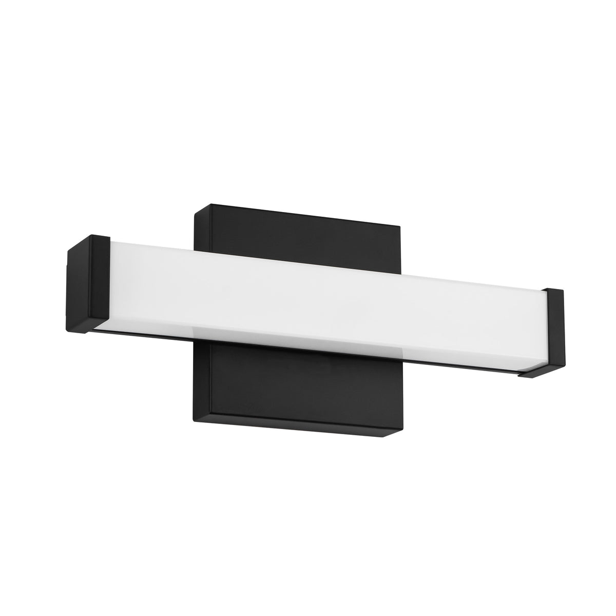 Barre d'éclairage de salle de bain Geri Noir, 12" – vue 3