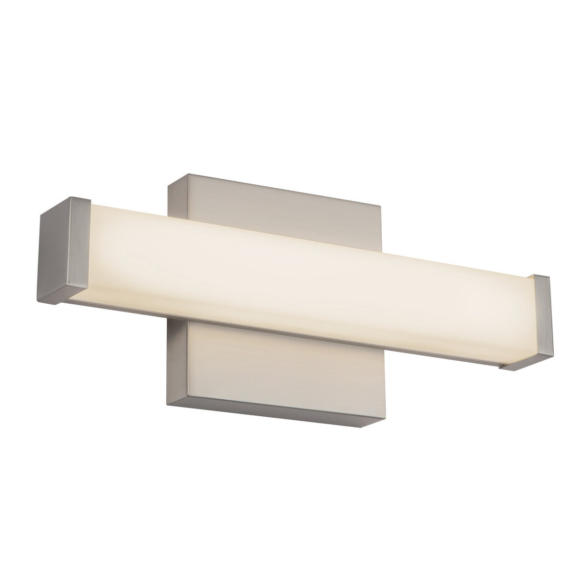 Barre d'éclairage de salle de bain Geri Nickel brossé, 12" – vue 2