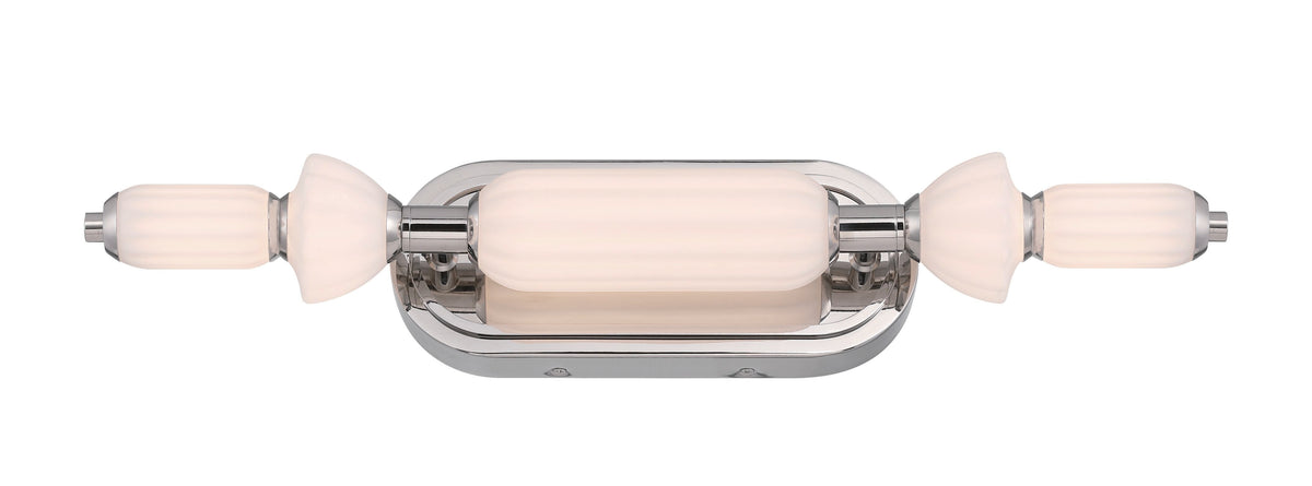 Barre d'éclairage de salle de bain Lansdowne Nickel poli, 22" – vue 2