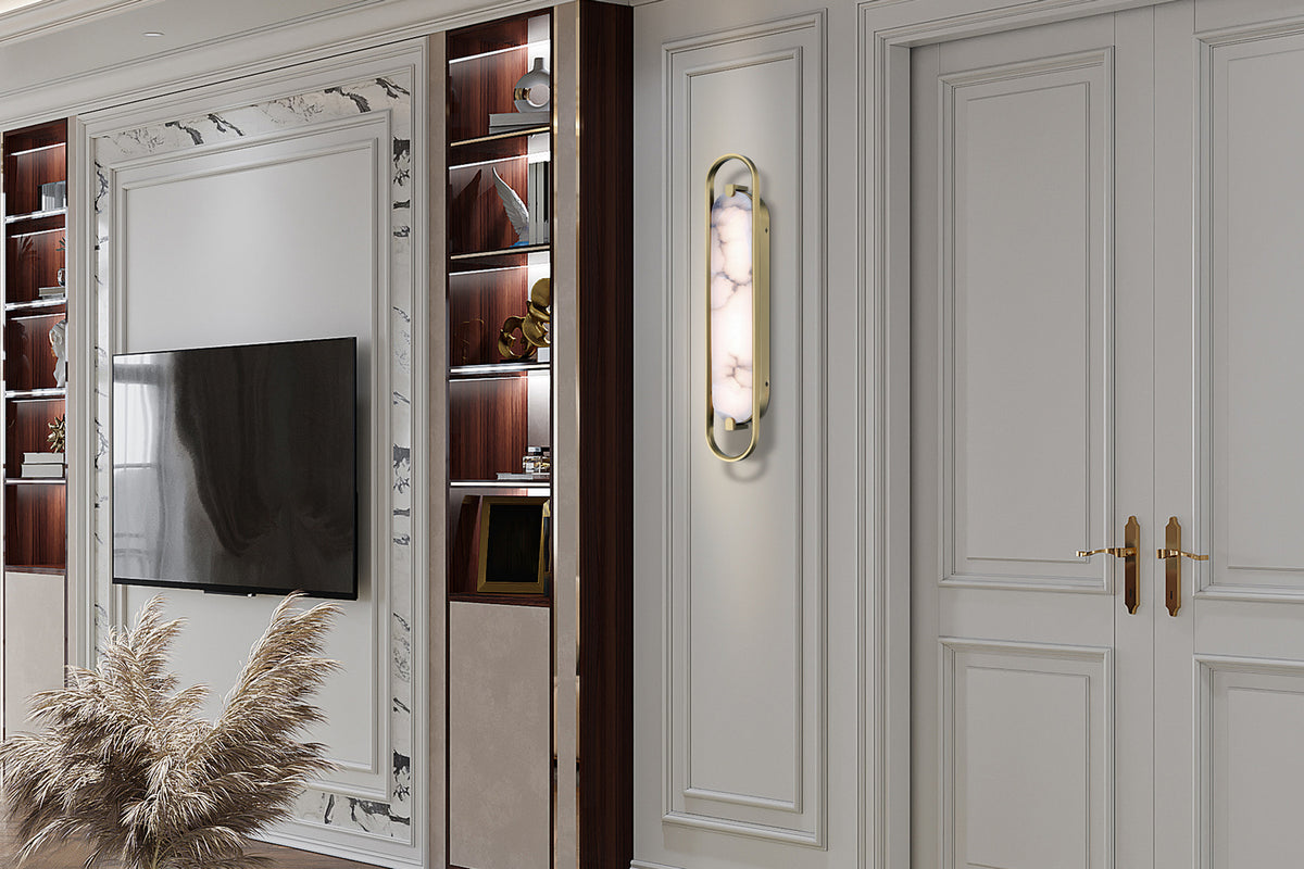 Barre d'éclairage de salle de bain Noga Or, 24" – vue 2