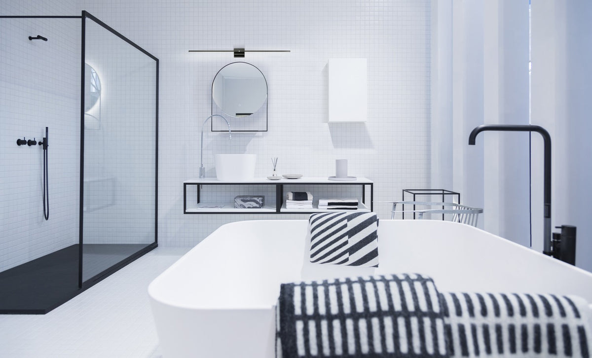 Barre d'éclairage de salle de bain Pandora Noir, 50" – vue 2
