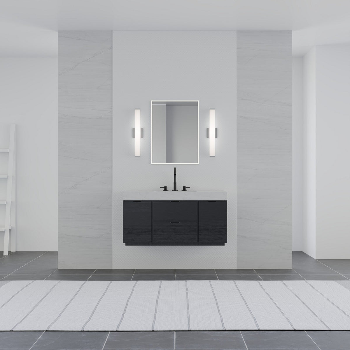 Barre d'éclairage de salle de bain Ronning Or, 30" – vue 3