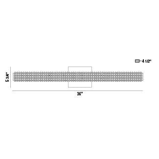 Barre d'éclairage de salle de bain Sassi 36" – vue 5