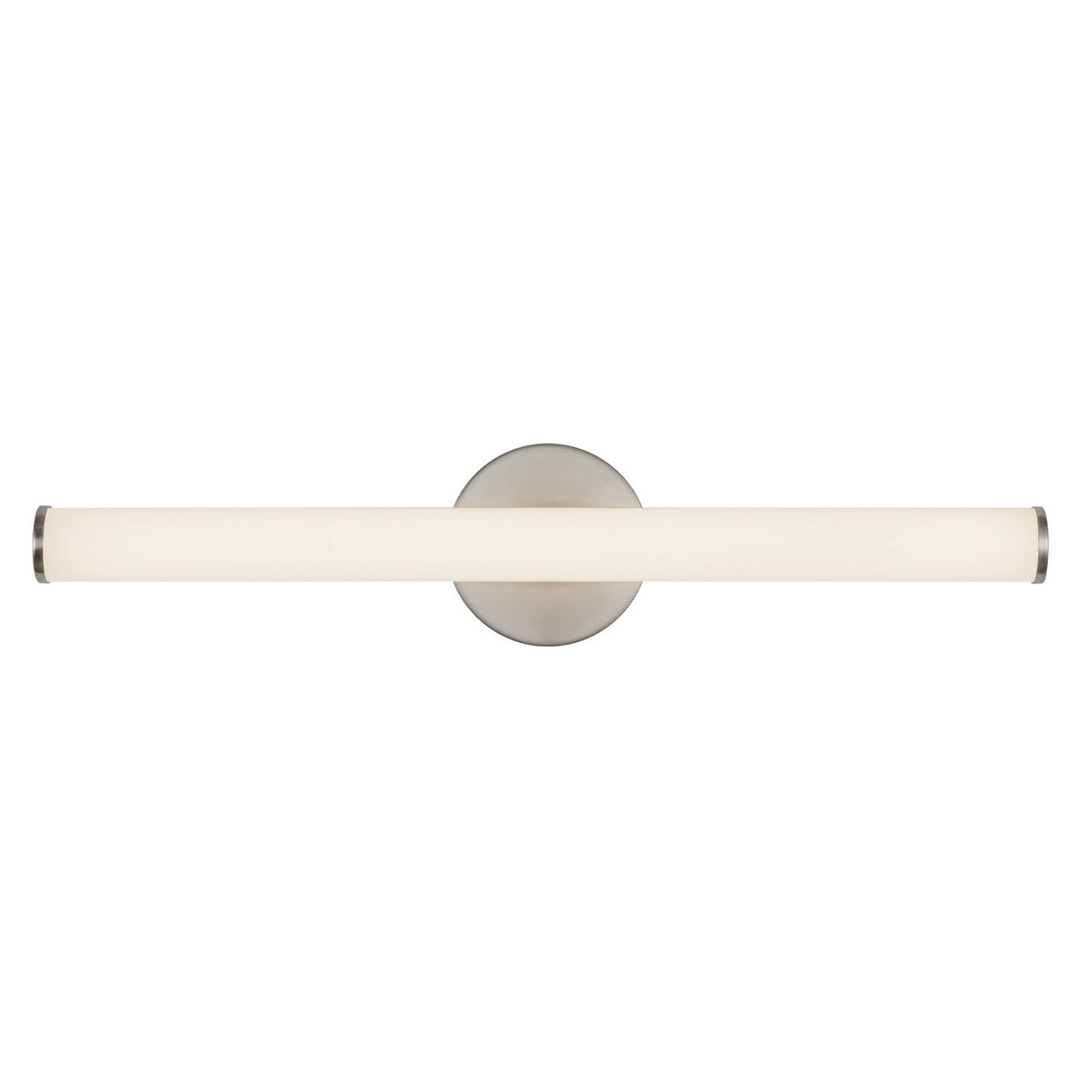 Barre d'éclairage de salle de bain Tectra Nickel brossé, 24 1/8" – Kuzco Lighting