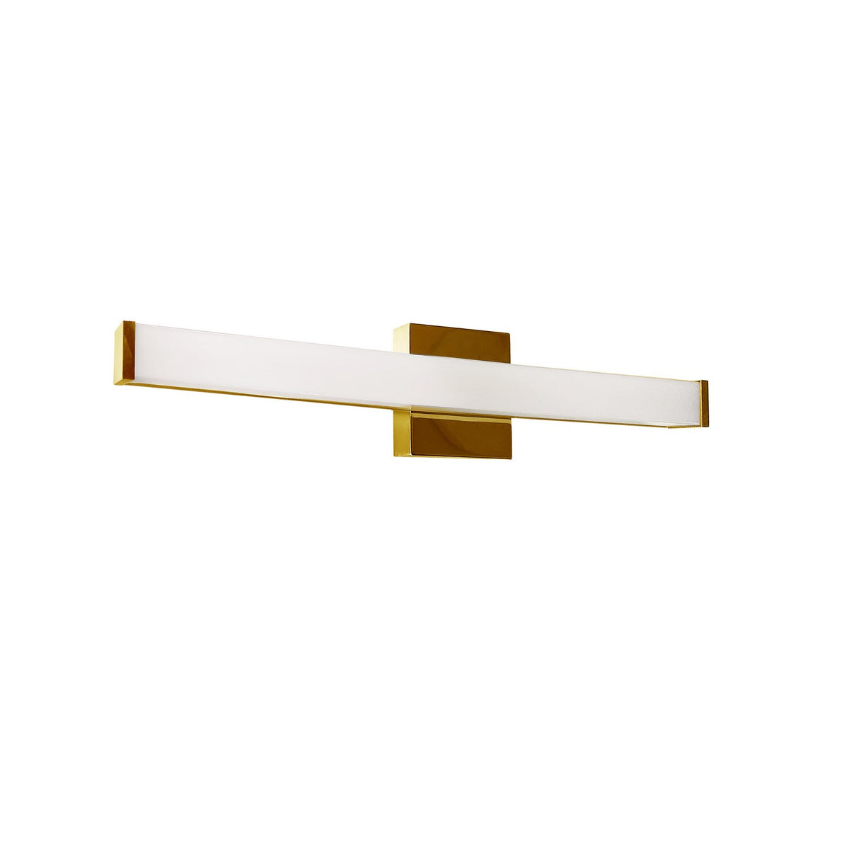 Barre d'éclairage de salle de bain Vasilia 24", Blanc / Or – Dainolite