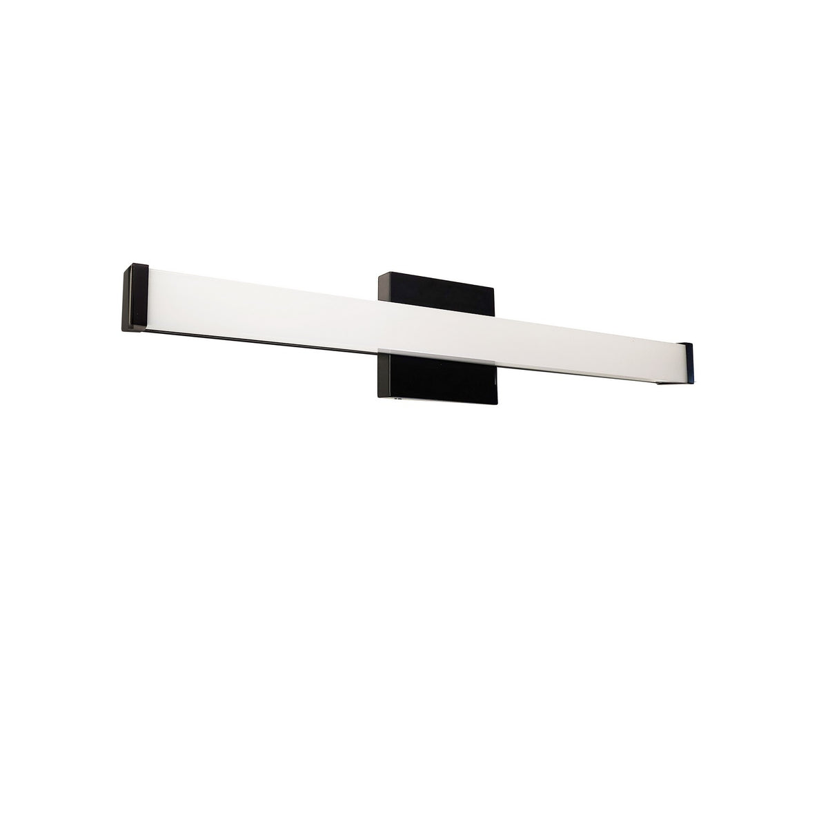 Barre d'éclairage de salle de bain Vasilia 24", Blanc / Noir mat – Dainolite