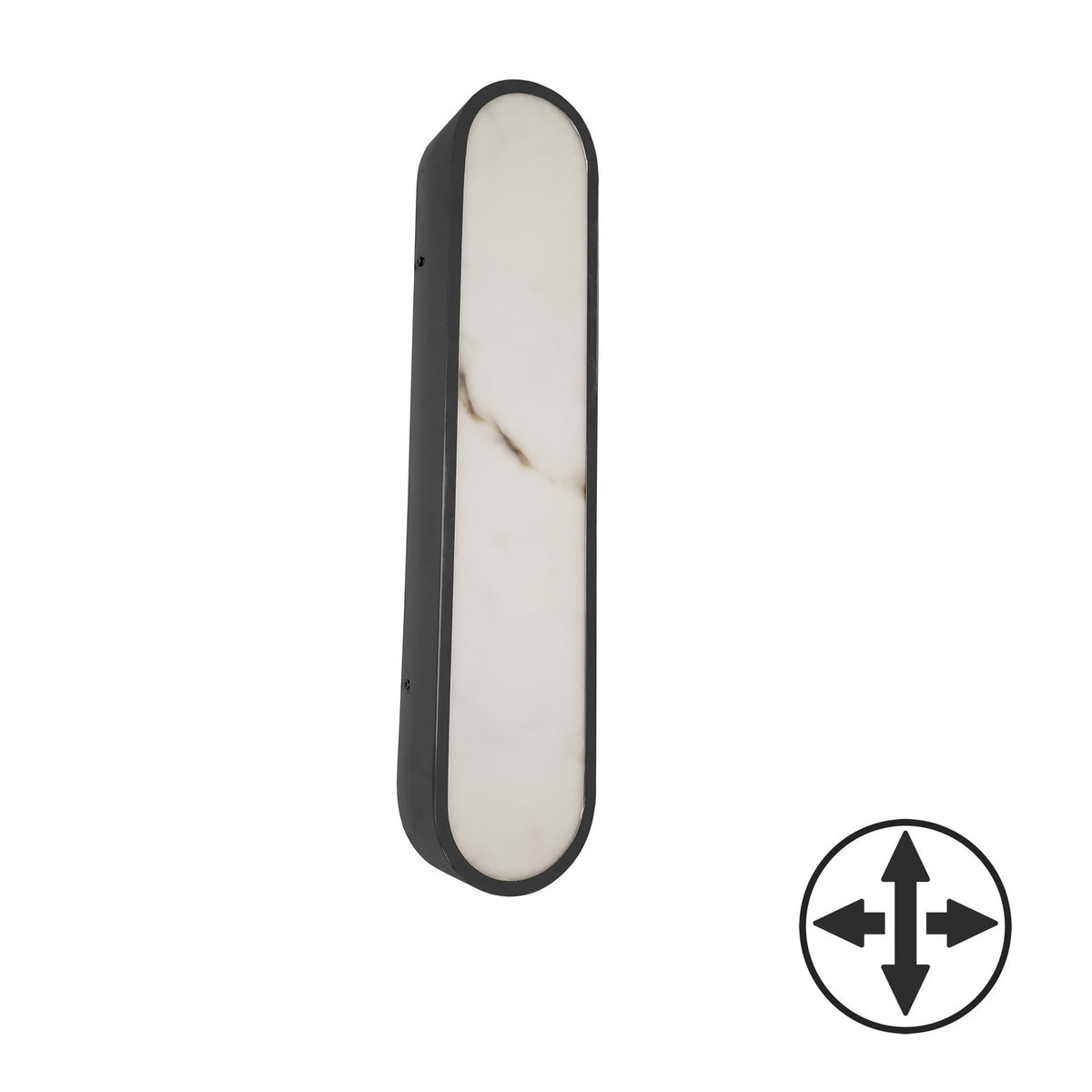 Barre d'éclairage de salle de bain Walsh Noir mat, 22" – Dainolite