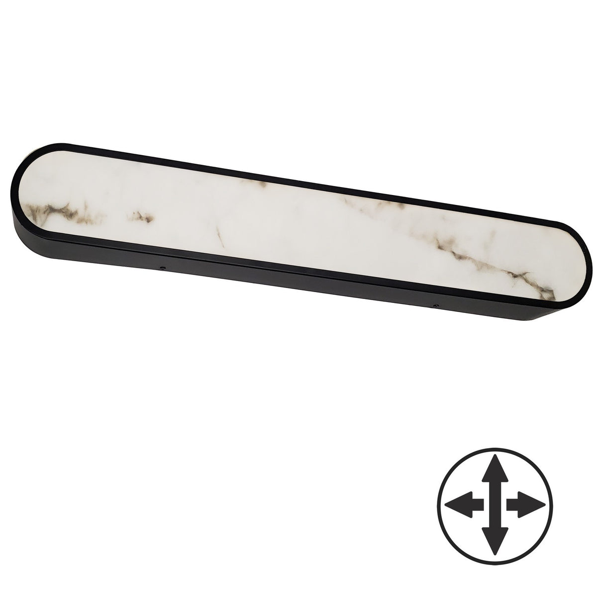 Barre d'éclairage de salle de bain Walsh Noir mat, 32" – Dainolite