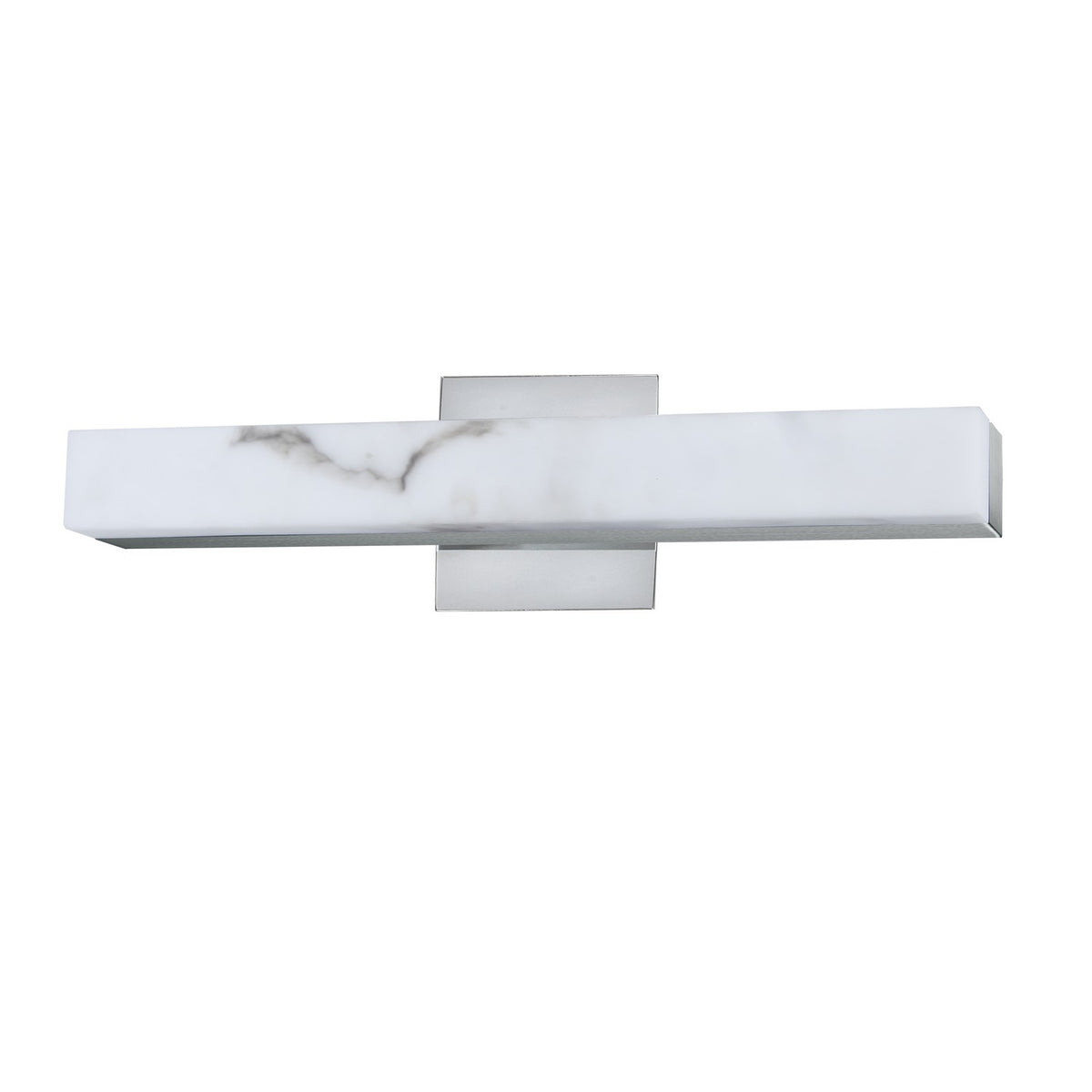 Barre d'éclairage de salle de bain Wendaline Blanc Alabaster / Chrome poli – vue 2