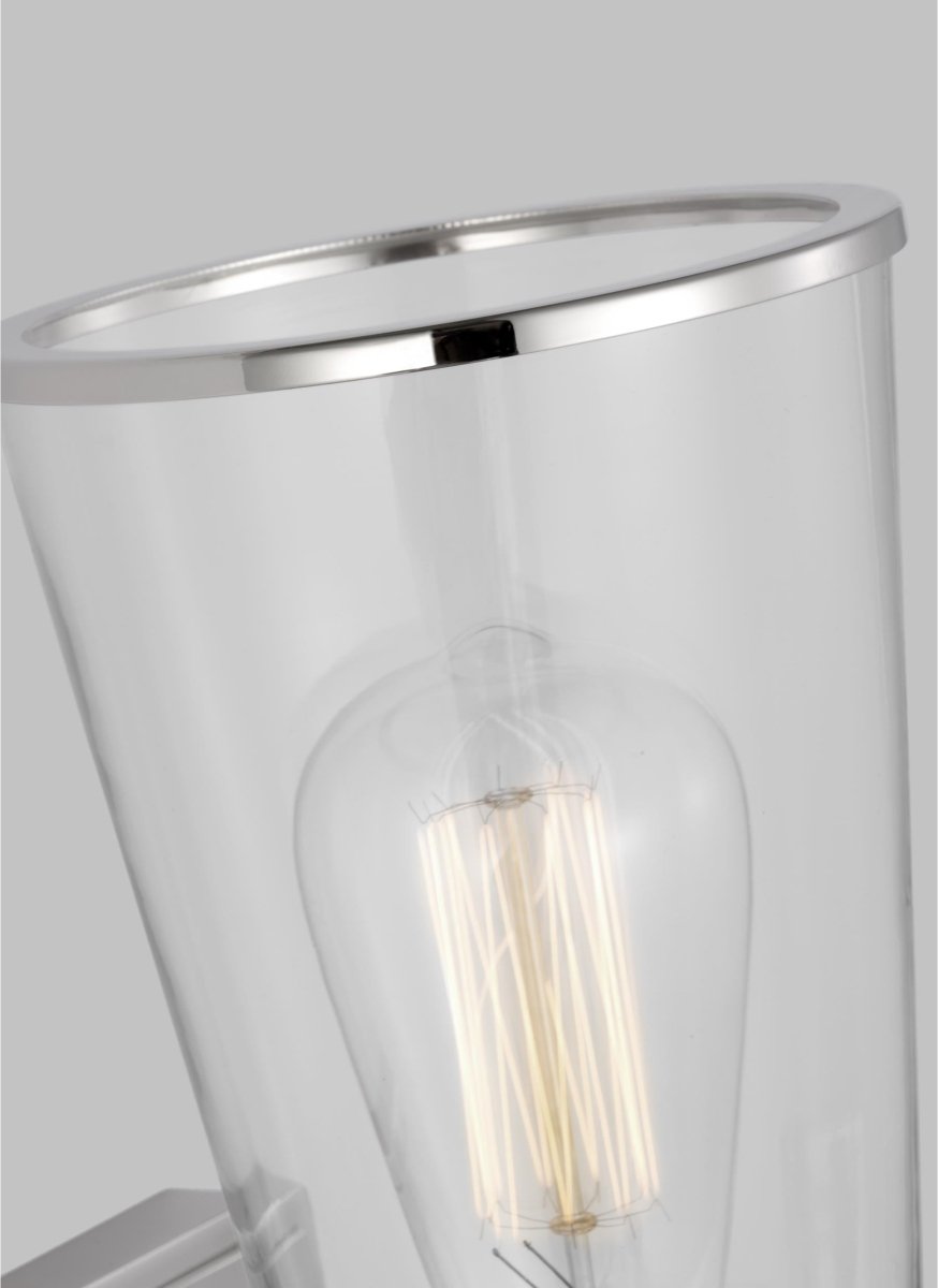 Barre d'éclairage de salle de bain Alessa - Nickel poli by Visual Comfort Studio | Luminaires & cie