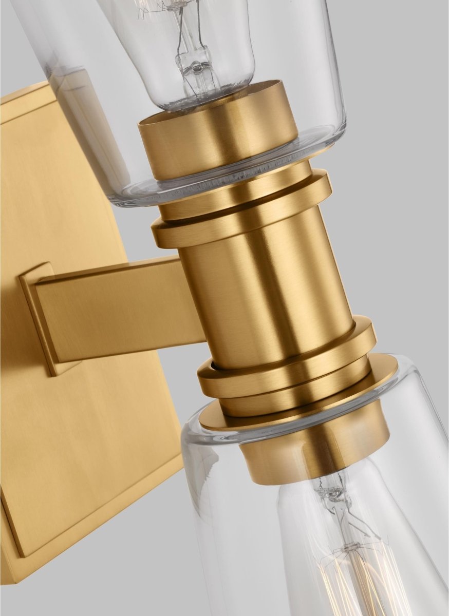 Barre d'éclairage de salle de bain Alessa - Nickel poli by Visual Comfort Studio | Luminaires & cie