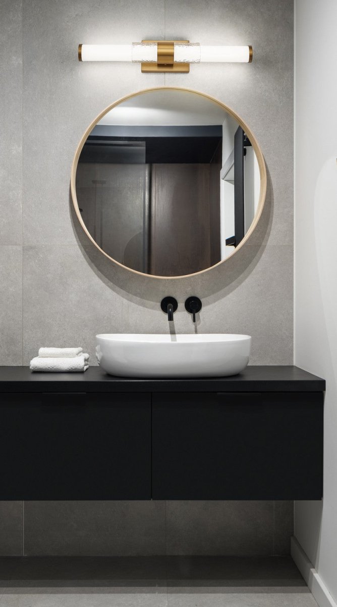 Barre d'éclairage de salle de bain Egon - Or moderne 40" by Z-Lite | Luminaires & cie
