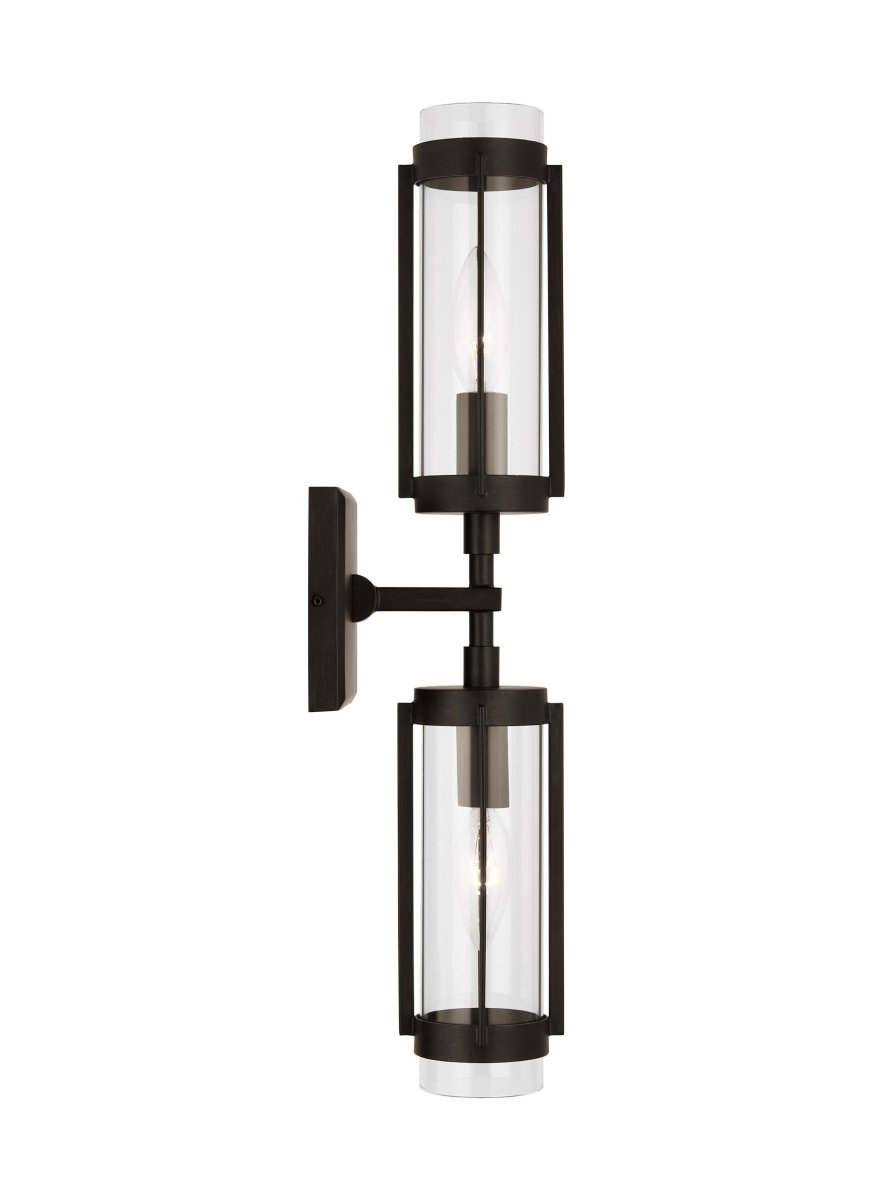 Barre d'éclairage de salle de bain Flynn - Laiton vieilli dans le temps by Visual Comfort Studio | Luminaires & cie