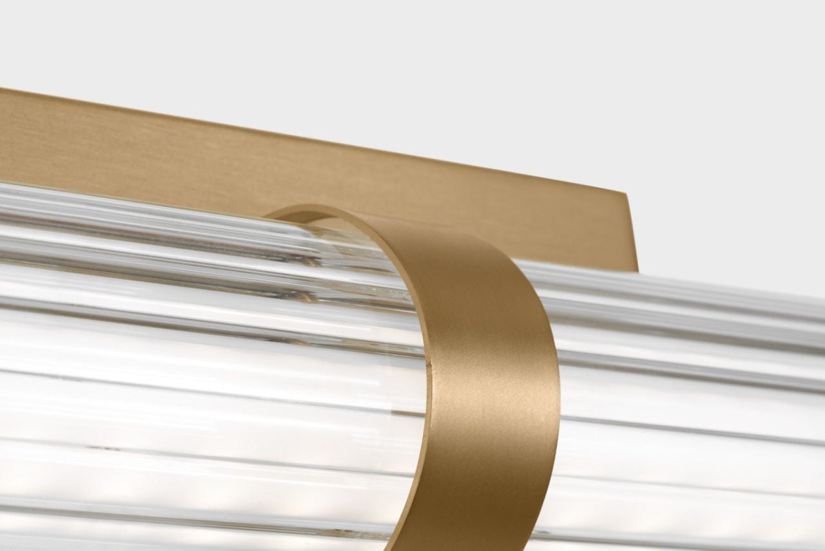 Barre d'éclairage de salle de bain Syden - Nickel brossé 48" by Visual Comfort Studio | Luminaires & cie