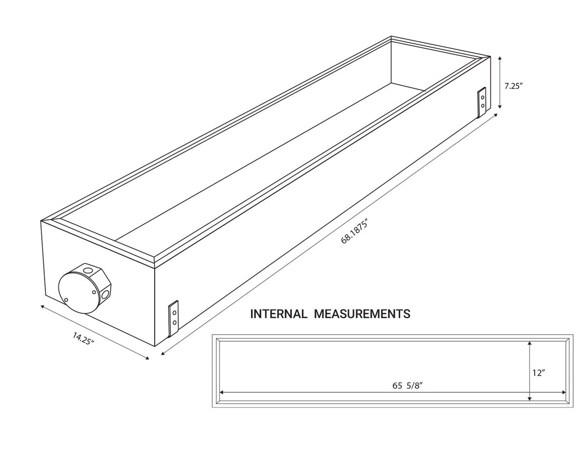 Boîte pare-feu Eurofase Heater 68 3/16" – vue 2