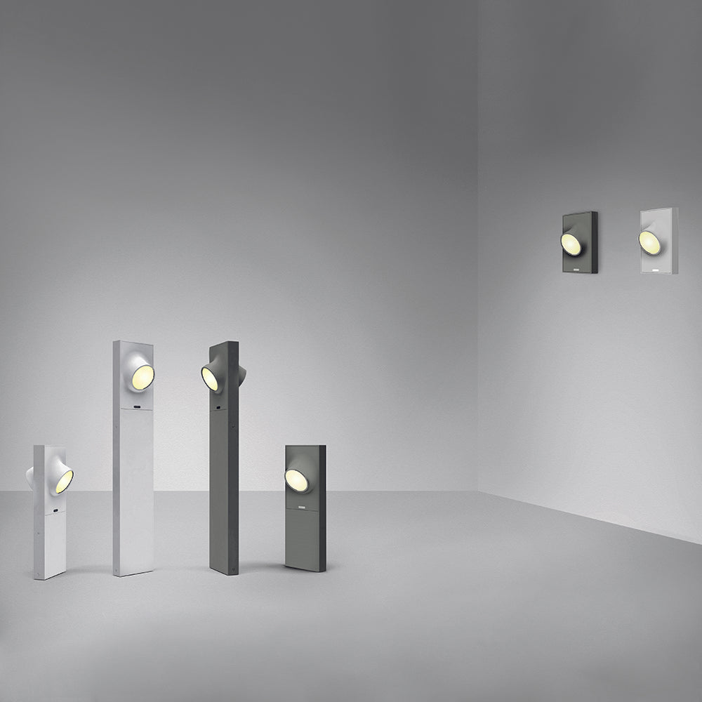 Bollard Ciclope - Gris anthracite 19" Duo by Artemide | Luminaires & cie