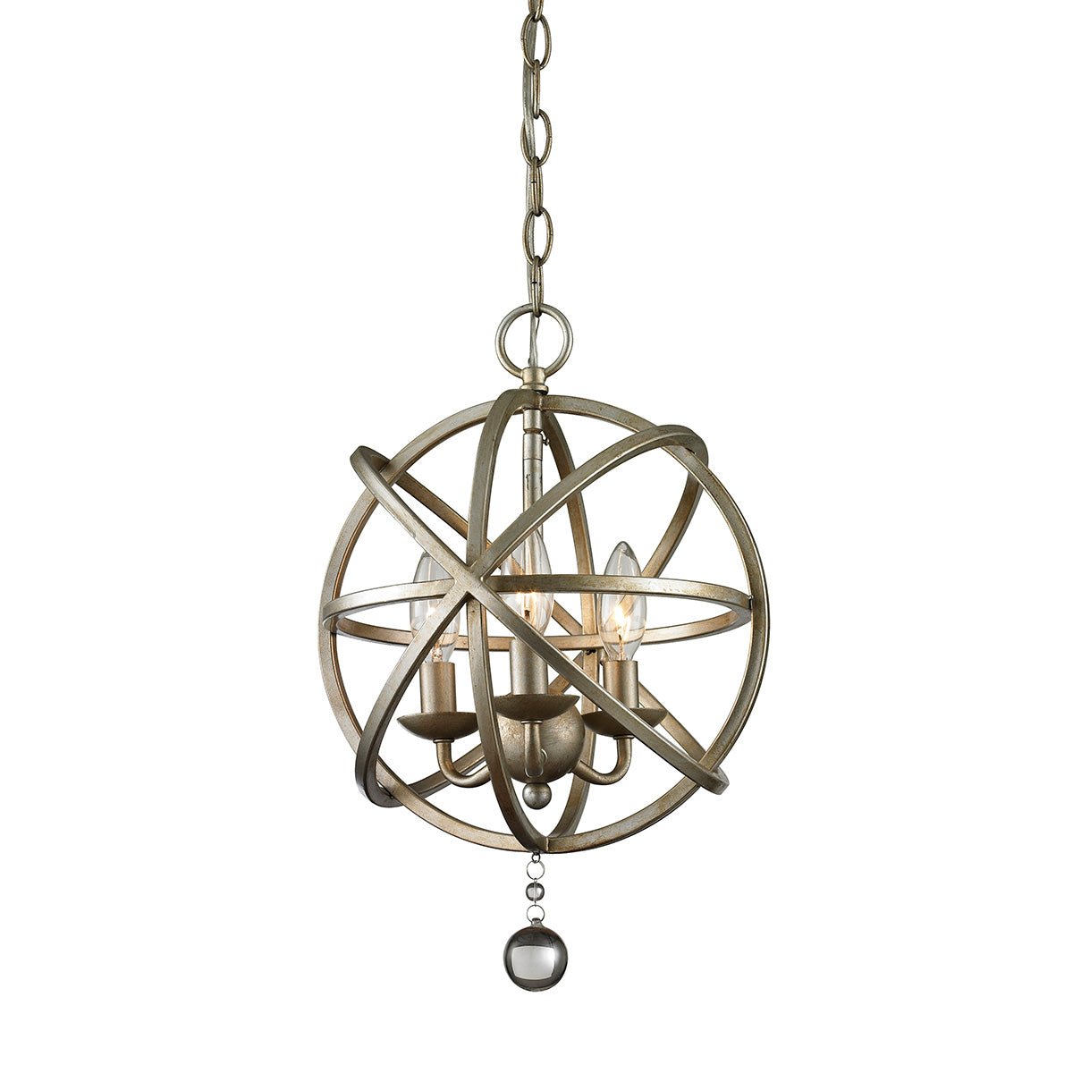 Chandelier Acadia - Argent antique 12" by Z - Lite | Luminaires & cie