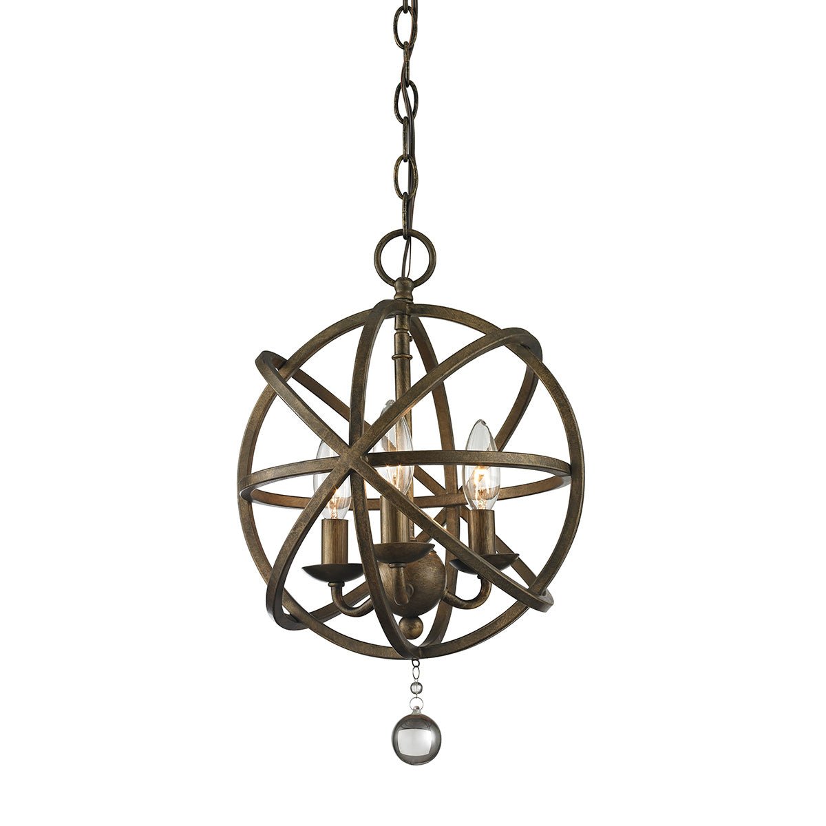 Chandelier Acadia - Bronze Or 12" by Z - Lite | Luminaires & cie