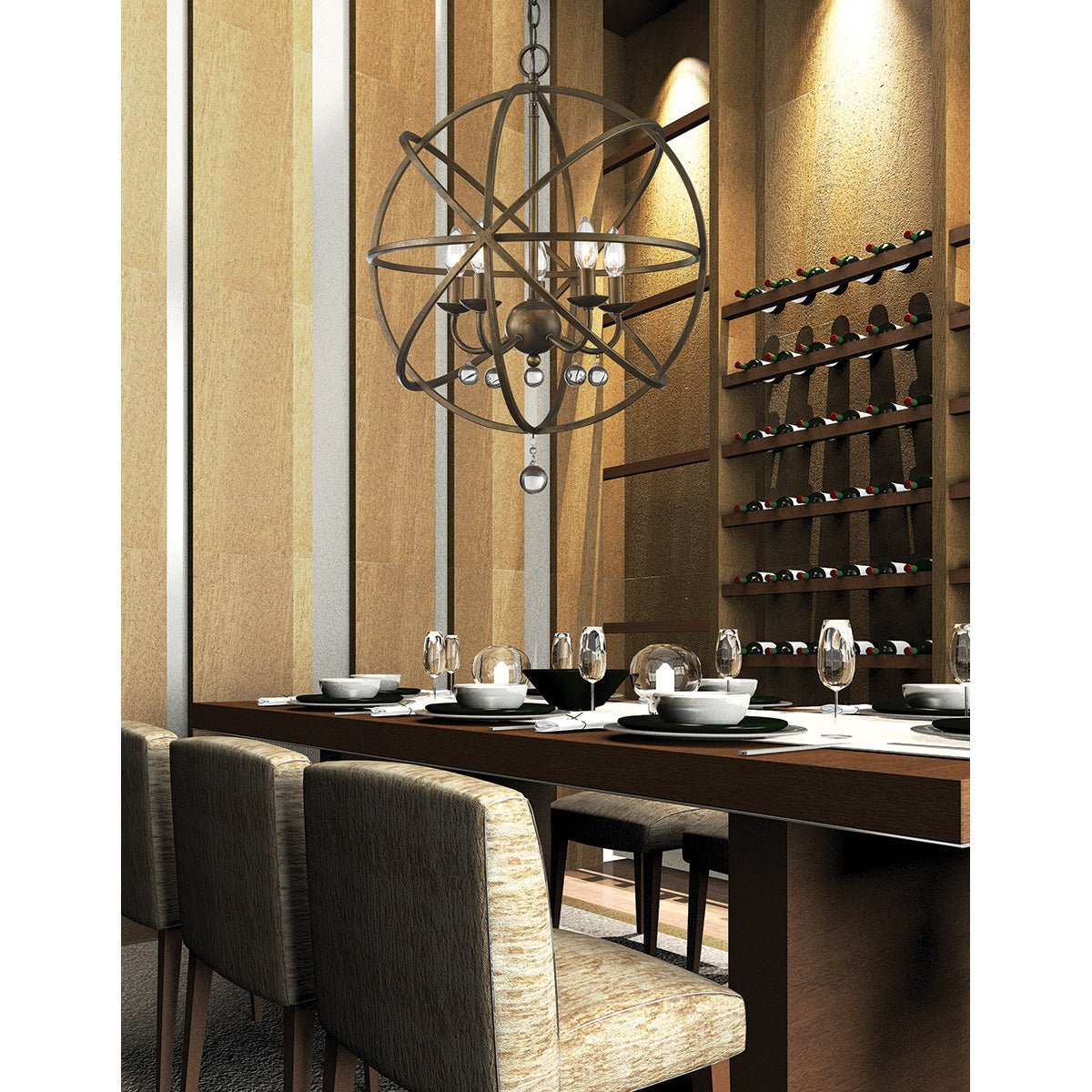 Chandelier Acadia - Bronze Or 20" by Z - Lite | Luminaires & cie