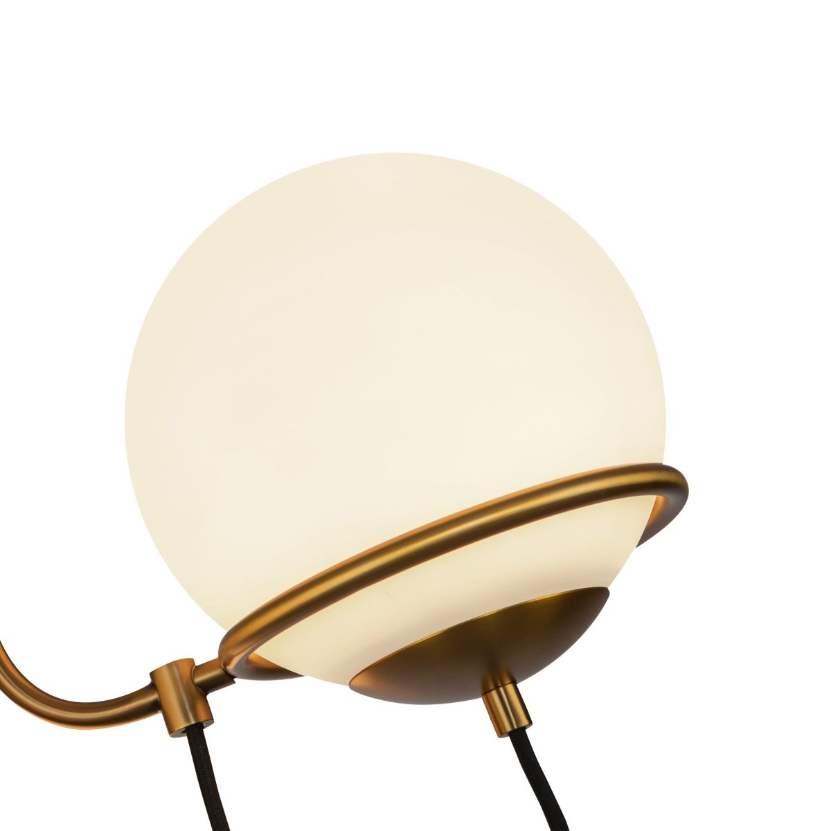 Chandelier Alba - Verre d'or / opale âgé 22 7/8" by Alora Lighting | Luminaires & cie