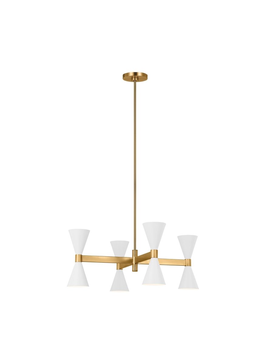 Chandelier Albertine - Blanc mat 48" by Visual Comfort Studio | Luminaires & cie