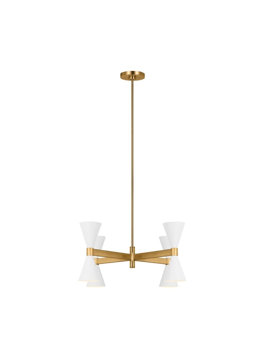 Chandelier Albertine - Blanc mat 48" by Visual Comfort Studio | Luminaires & cie