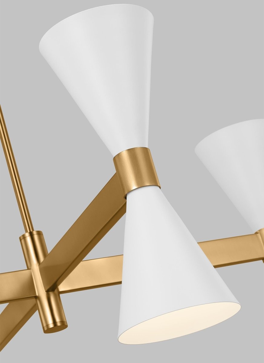 Chandelier Albertine - Blanc mat 48" by Visual Comfort Studio | Luminaires & cie