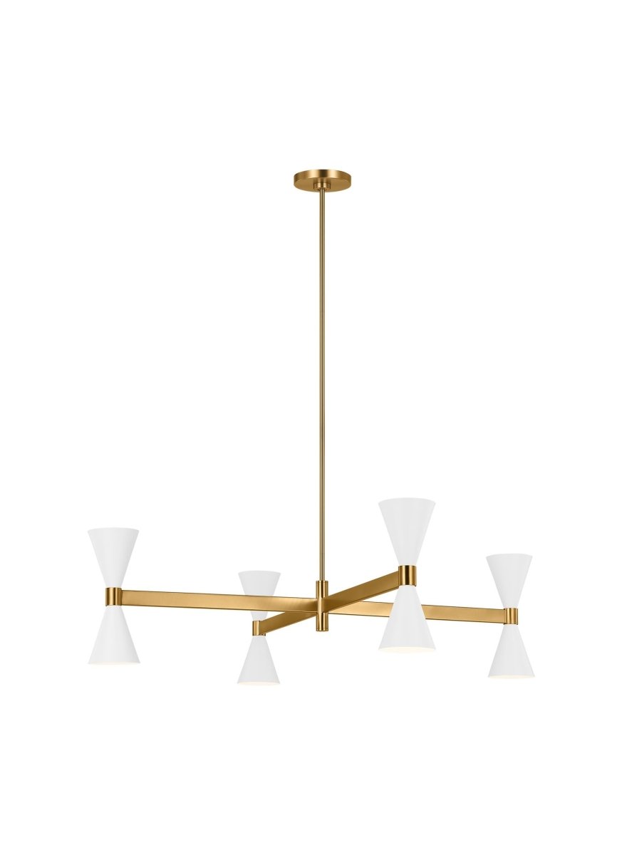 Chandelier Albertine - Blanc mat 32" by Visual Comfort Studio | Luminaires & cie