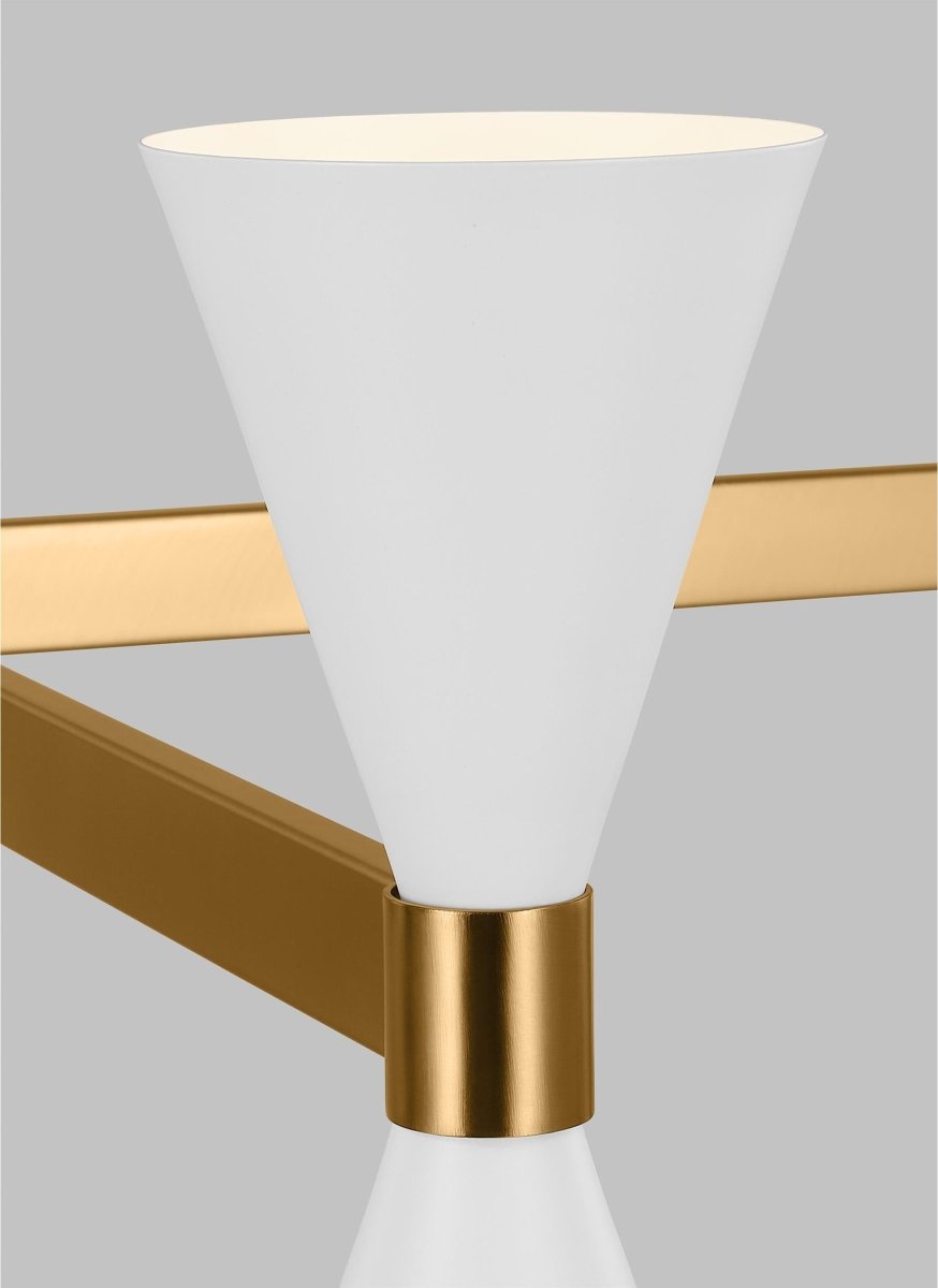 Chandelier Albertine - Blanc mat 32" by Visual Comfort Studio | Luminaires & cie