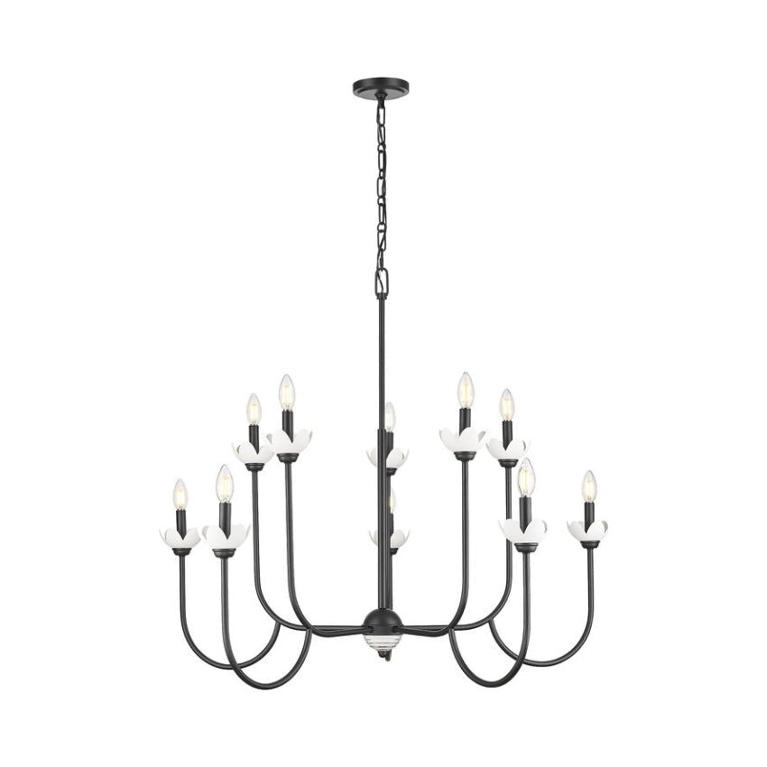 Chandelier Allistair - Noir mat 42" by Z - Lite | Luminaires & cie